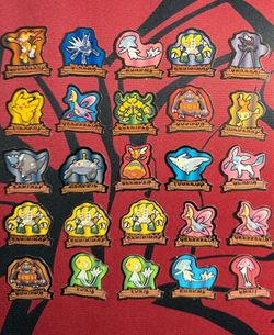 Pokemon Tomy Battle Pieces Mini Seal Stickers (25pcs) Japanese Set D