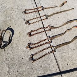 Mower tire chains