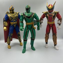 Banda 2005 Power Rangers Mystic Force Green Red Blue Power Ranger Action Figure