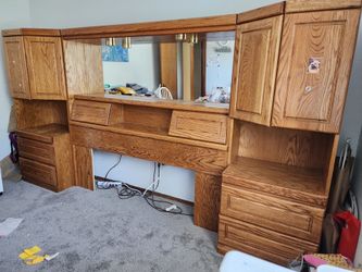 Queen size head board & dresser set of 3