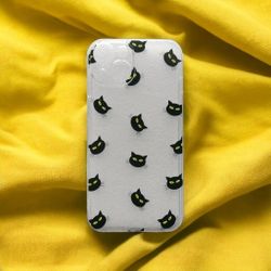 Cartoon Black Cat Case Compatible With iPhone 14