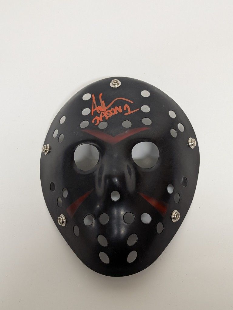 Autograph Jason Vorheeves / Ari Lehman Hockey Mask - Friday the 13th Horror