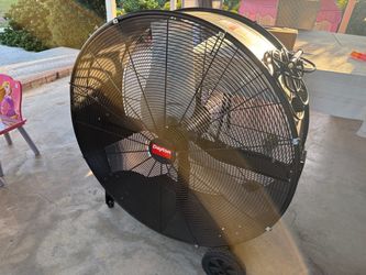 DAYTON Circulating Fan: 36 in Blade Dia, 115V AC, Mobile, 1/2 hp, Direct Drive, Steel