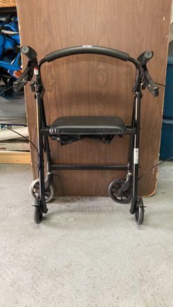 I Drive Aluminum Rollator Walker w/ Seat & 6" Wheels – Excellent Condition – $20