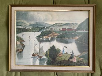 Framed “View of West Point” c.1830