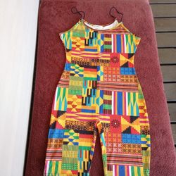 Ellie & Kate African Dashiki designer Romper size Medium.