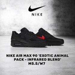 Nike Air Max 90 Exotic Animal Pack Infrared Blend M5.5/W7