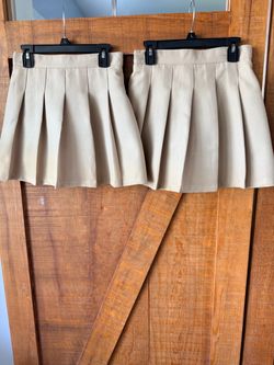 Girl’s Size 10 Uniform Skirts Khaki Color