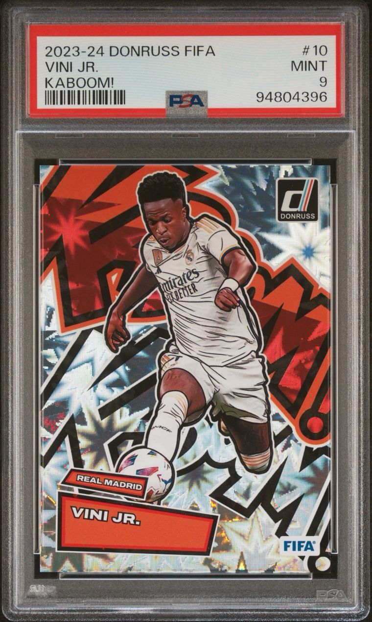 2023-24 Donruss FIFA Kaboom Vini Jr #10 PSA 9 Real Madrid