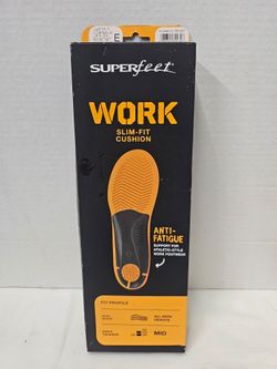 SUPERfeet WORK Cushion Full Length Insoles - Men's 9.5-11E/ Women's 10.5-12E