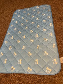 46” x 28” light blue dog cooling mat