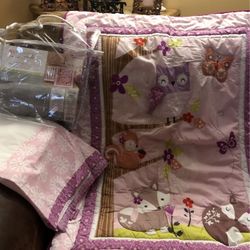 Baby Girl Crib Set 2 Piece 