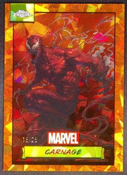 2024 TOPPS MARVEL SAPPHIRE CARNAGE RED 18/25 Color Match