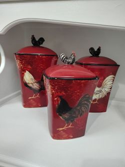 Rooster cookie jars