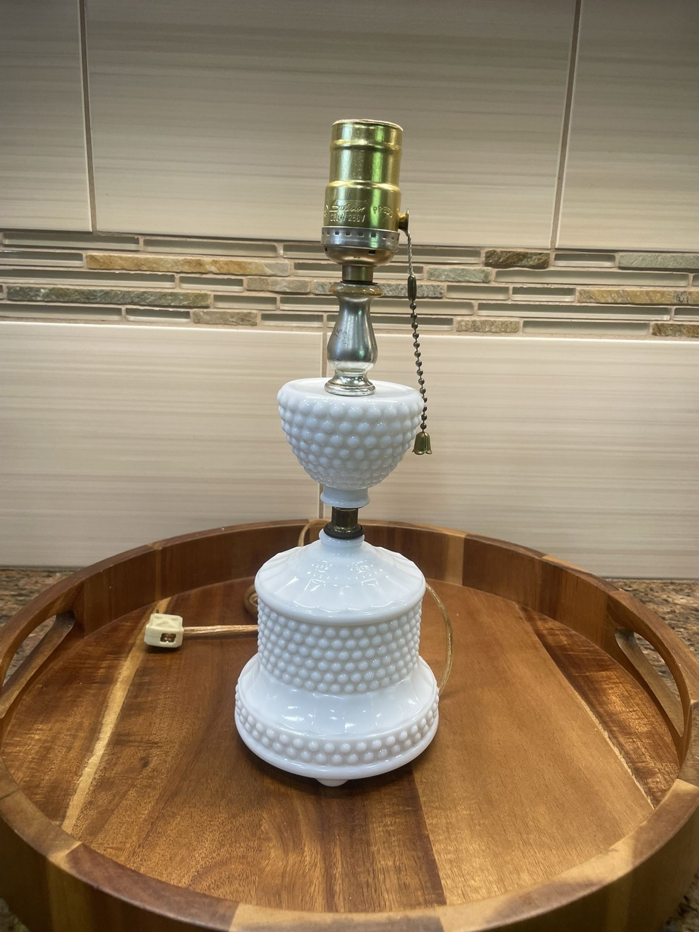 1950’s Vintage Hobnail Lamp