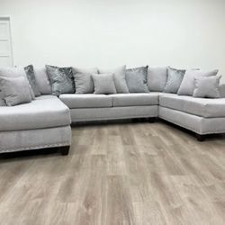 New Double Chase Sectional With Free Delivery 
