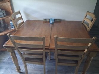 Dining room table and chairs