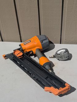 Ridgid Framing Nailer, Jet Palm Nailer & 2 Boxes of Nails