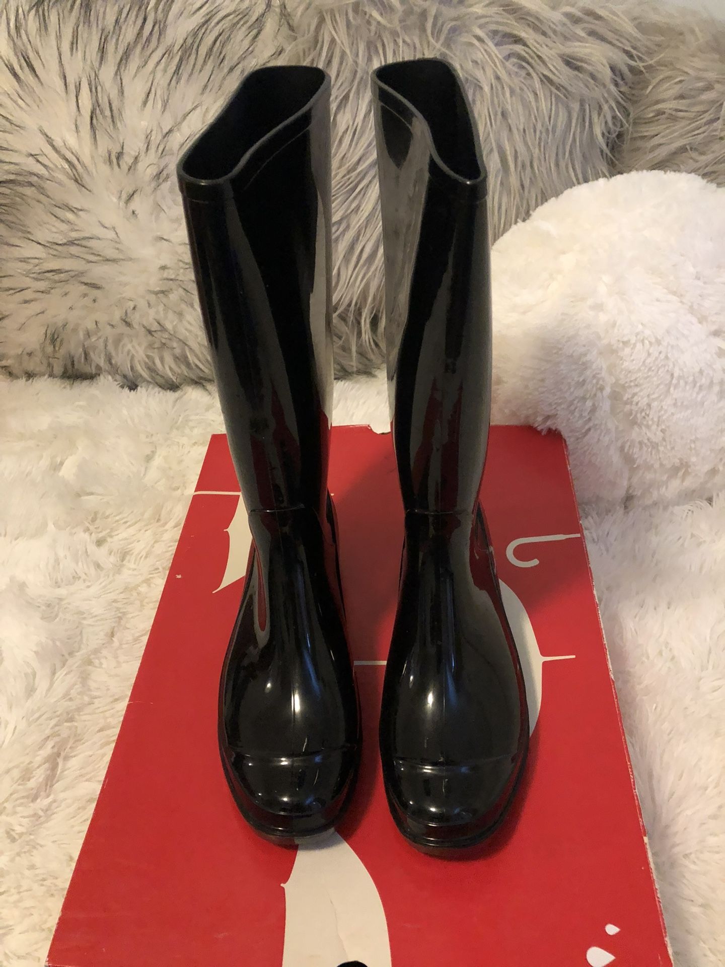 Brand New Black Rain Boots 