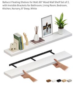 NEW - Never Opened!  Floating Shelves