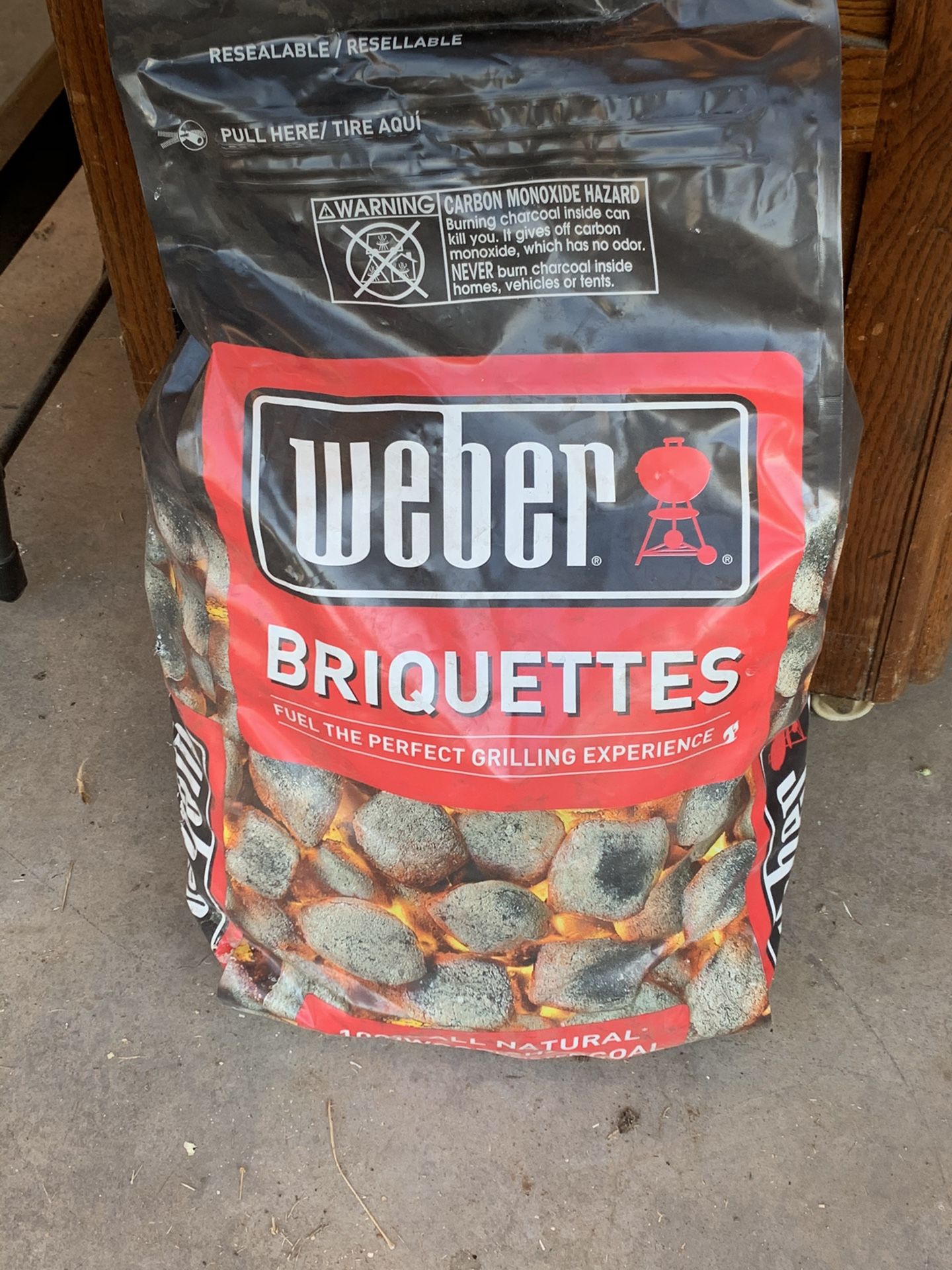 Weber briquettes