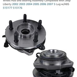 Brand new Autoround [single] Front Driver Or Passenger Side Wheel Hub and Bearing Assembly Compatible with Jeep Liberty 2002 2003 2004 2005 200