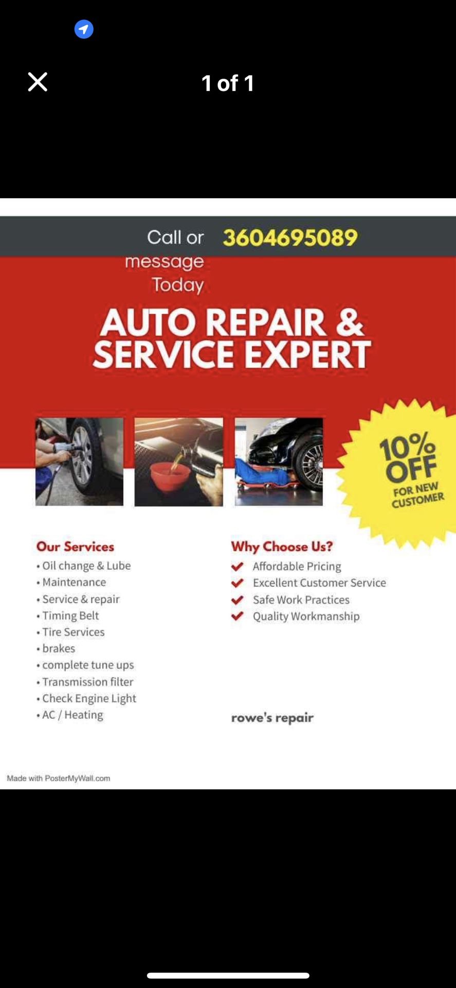 Need Car Work Done Let Me Know What U Need