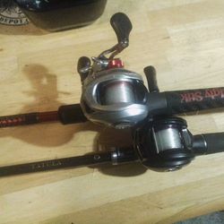 T Two Right Handed Baitcasters