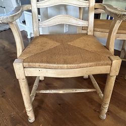 2 Ladder Back Chairs With Arms