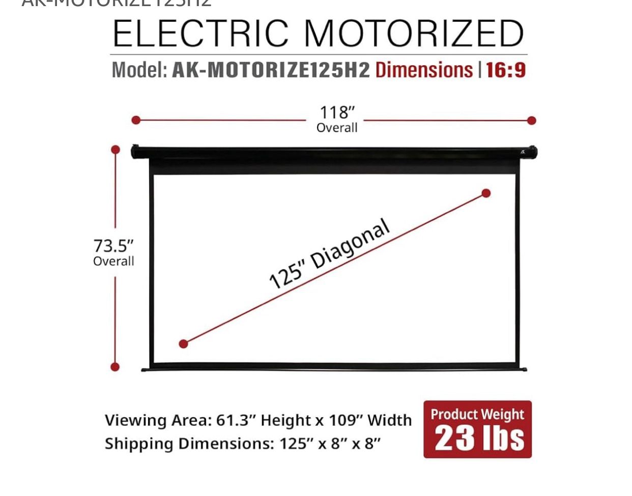 Motorized Projector Screen 