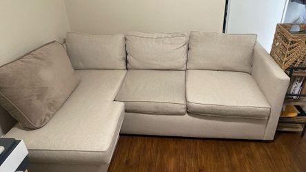 Harris Reversible 2-Piece Sectional Couch, 86”