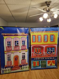New Orleans Bourbon St Art Prints 8ft tall