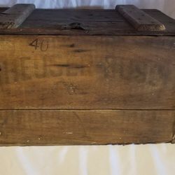 Anheuser Busch Beer Antique Wood Crate