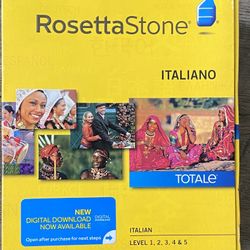 Rosetta Stone Italian Language Complete Set