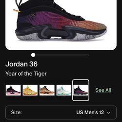 Nike Air Jordan 36/XXXVI Year of the Tiger - Limited Edition
