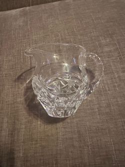 Cut Crystal Glass Creamer Pitcher