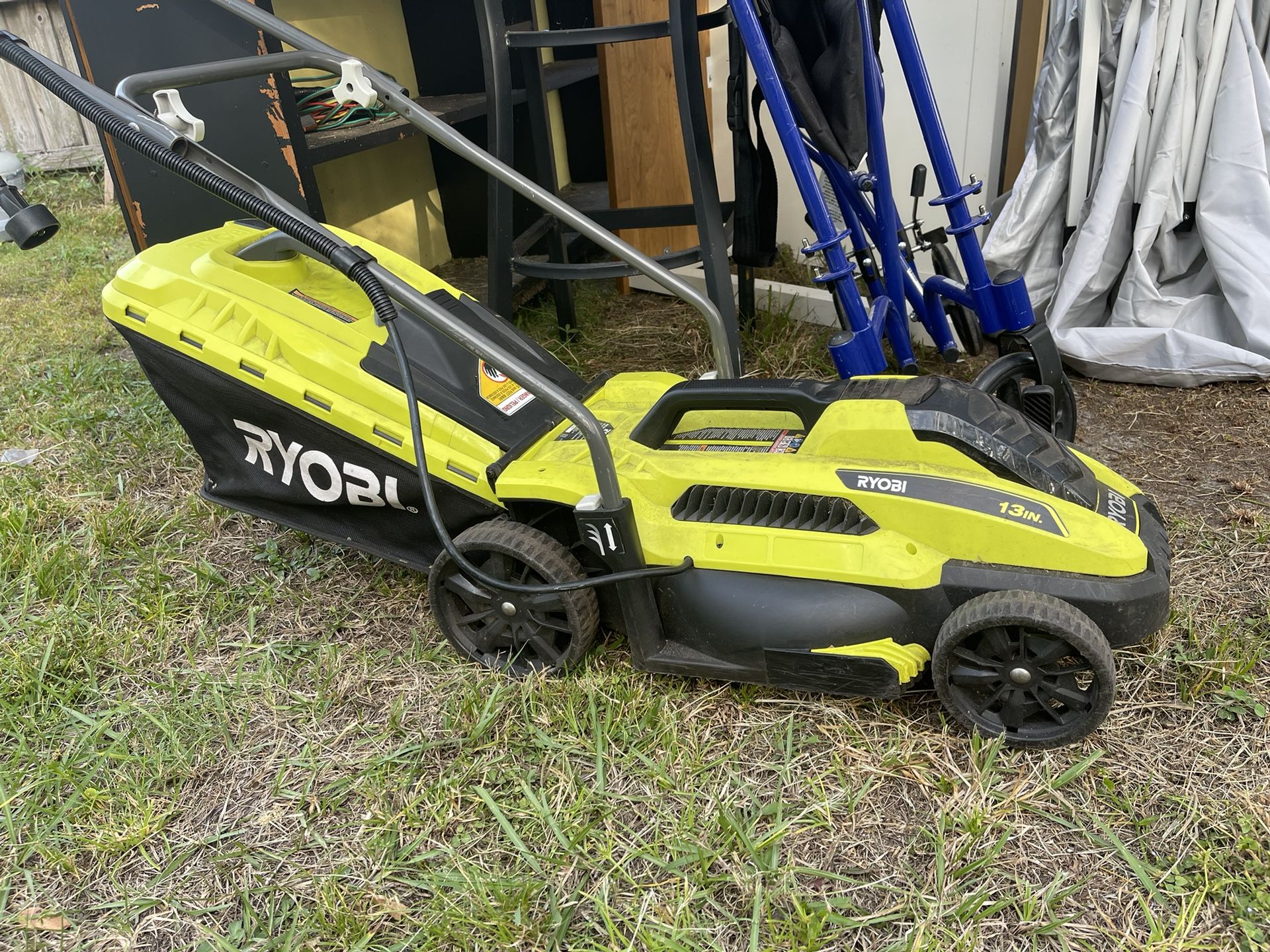 RYOBI CORDED ELECTRIC MOWER (DELIVERY AVAILABLE)