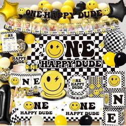 ONE HAPPT DUDE BIRTHDAY DECOR