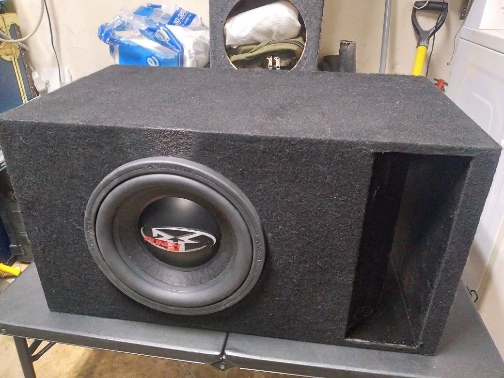 Kerf Ported Box 12" With Fosgate Subwoofer HX2 + Matching Mono Fosgate Amp R500X1D