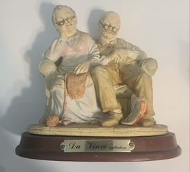Vintage 1970's Da Vinci Collection Old Couple