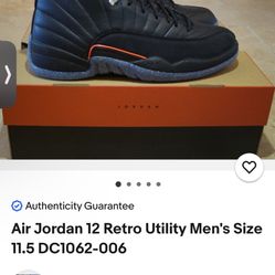 Air Jordan 12 Retro Utility Men's Size 11.5 DC1062-006