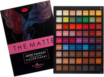 Italia Deluxe THE MATTE 63 Color Artist Fantasy Color Chart Palette