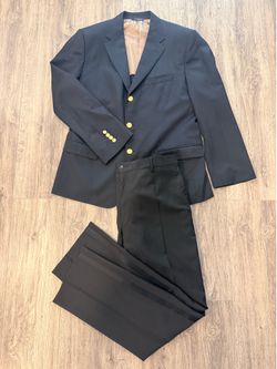 Used Dolce & Gabbana Men’s Suit 42 Black Virgin Wool