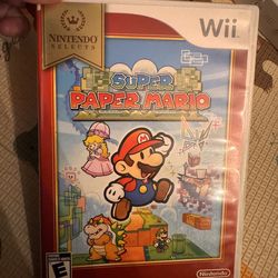 Súper paper Mario Wii game