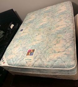 Full-size mattress with box spring