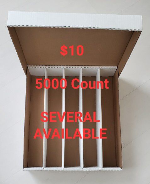 5000 Count SUPER Monster Cardboard Sports Trading Card Storage Boxes
