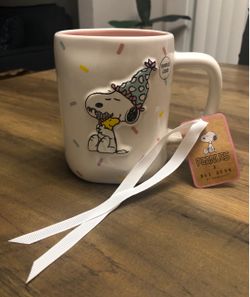 Peanuts x Rae Dunn Snoopy Birthday Mug