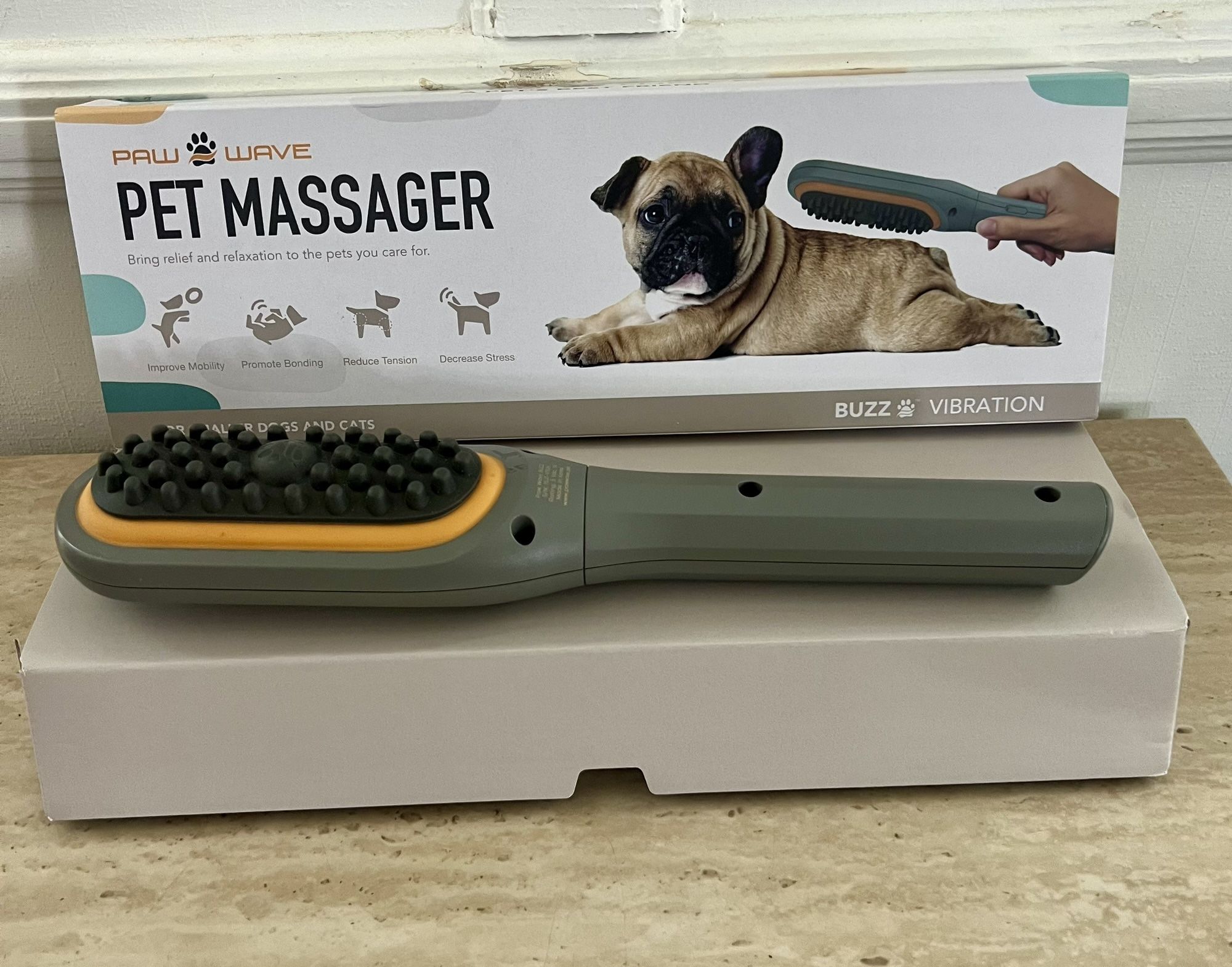 paw wave pet massager