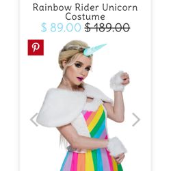 Rainbow Unicorn costume New With Tags