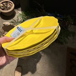 Yellow Salad Dessert Plates (16) New